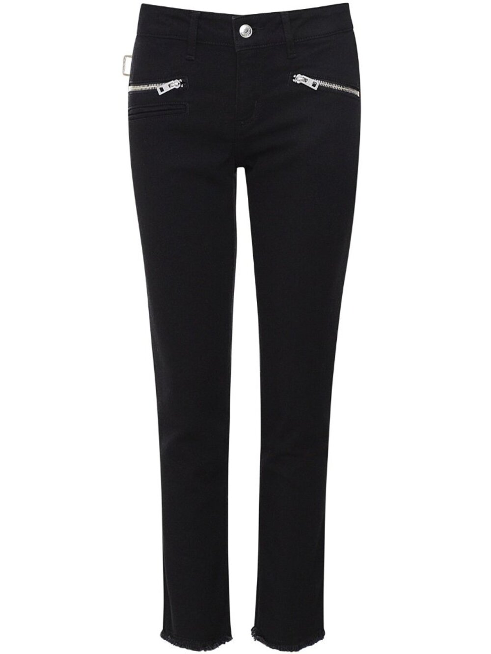 NWT Zadig & Voltaire Women Ava Zip Slim Jeans in Black, Size 28, Retail $238